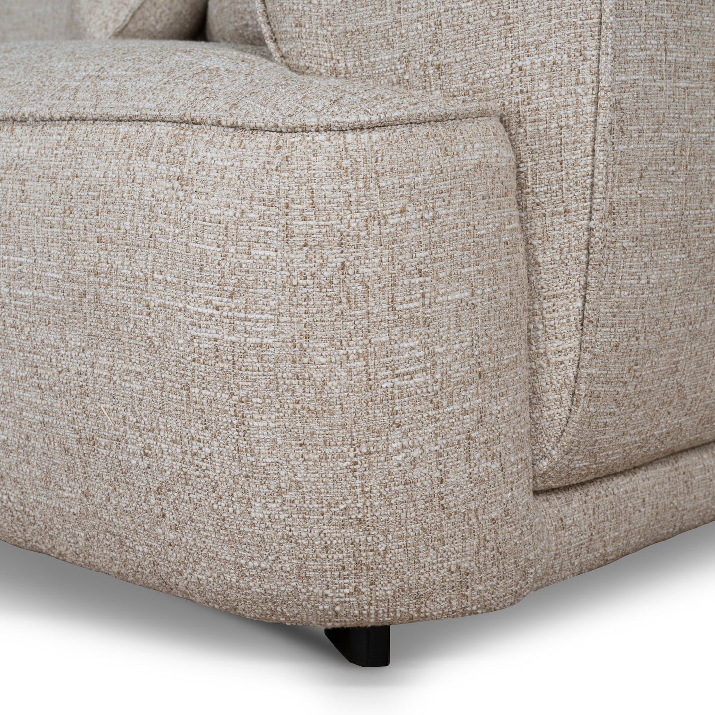 Carina Left Chaise Sofa - Pale Beige