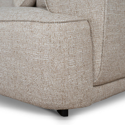 Carina Left Chaise Sofa - Pale Beige