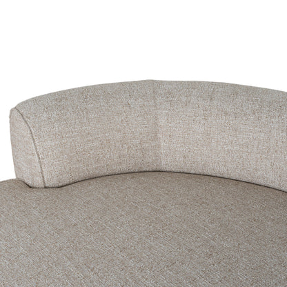 Carina Left Chaise Sofa - Pale Beige