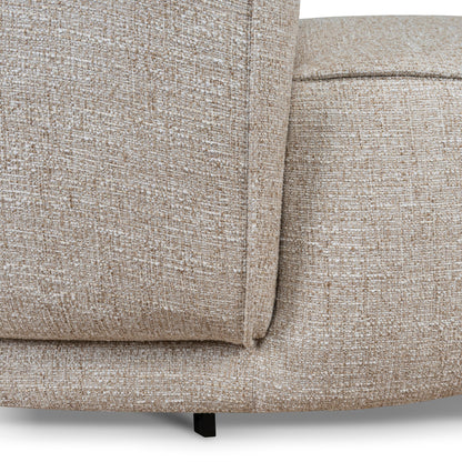Carina Left Chaise Sofa - Pale Beige