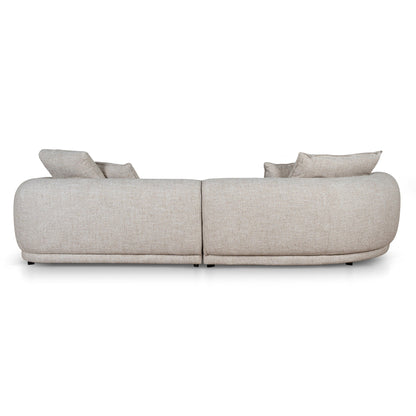 Carina Left Chaise Sofa - Pale Beige
