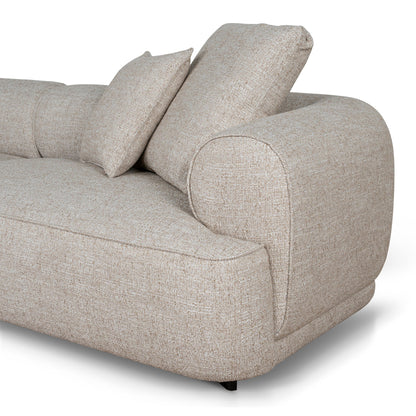 Carina Left Chaise Sofa - Pale Beige