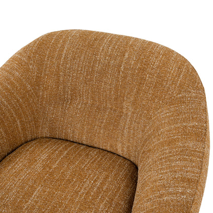 Arlo Swivel Armchair - Ginger Brown