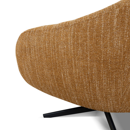 Arlo Swivel Armchair - Ginger Brown