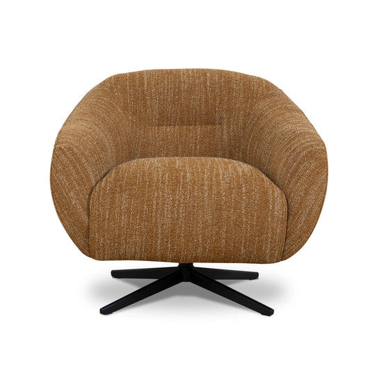 Arlo Swivel Armchair - Ginger Brown