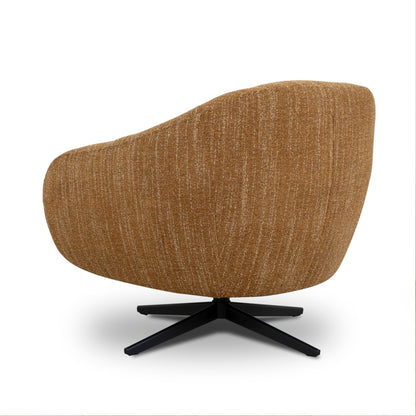 Arlo Swivel Armchair - Ginger Brown