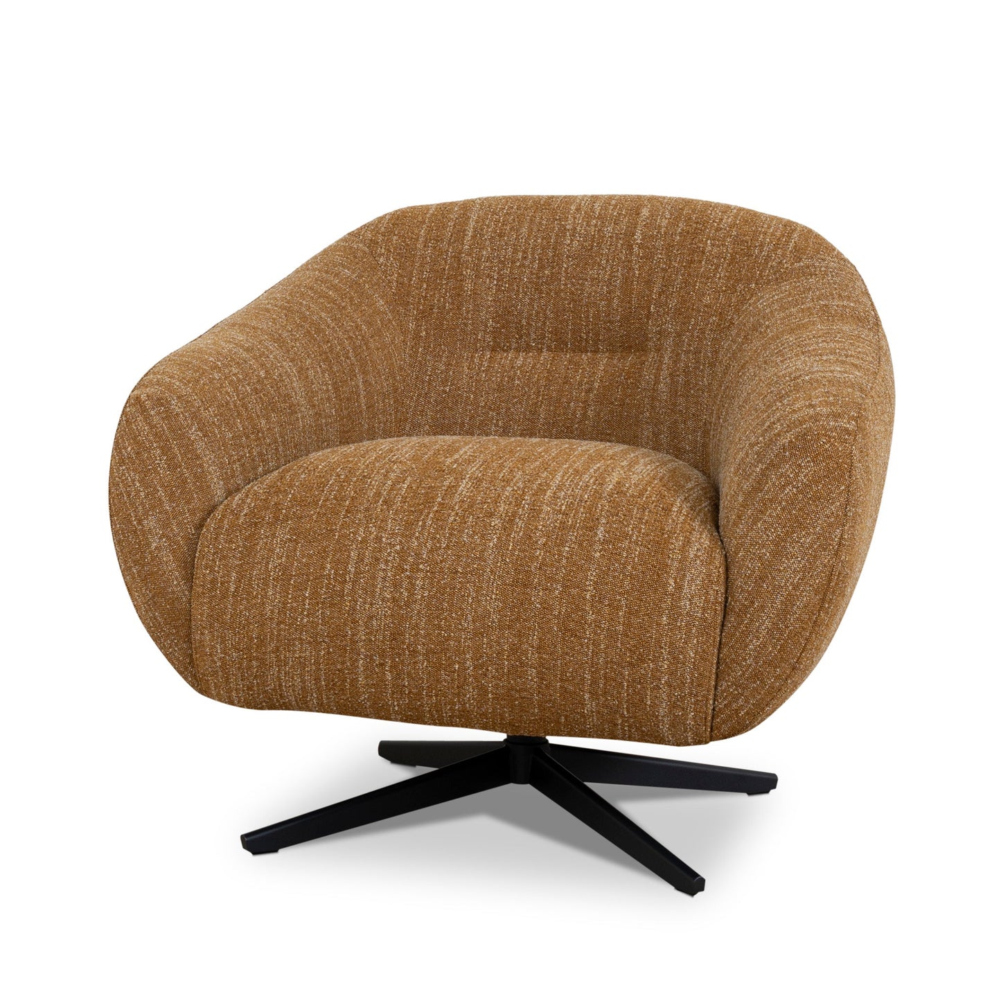 Arlo Swivel Armchair - Ginger Brown