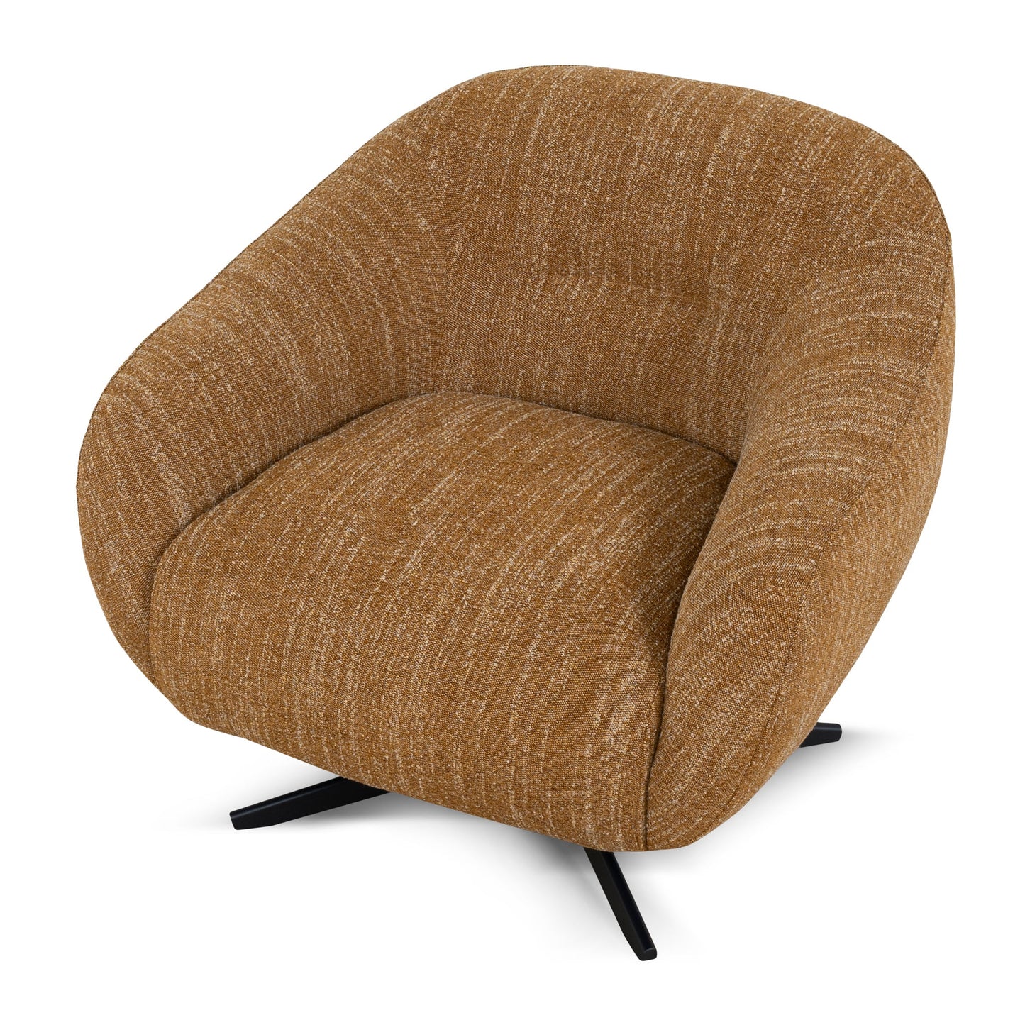 Arlo Swivel Armchair - Ginger Brown