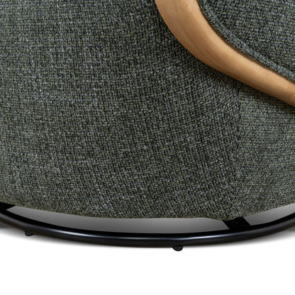 Camden Swivel Armchair - Moss Green