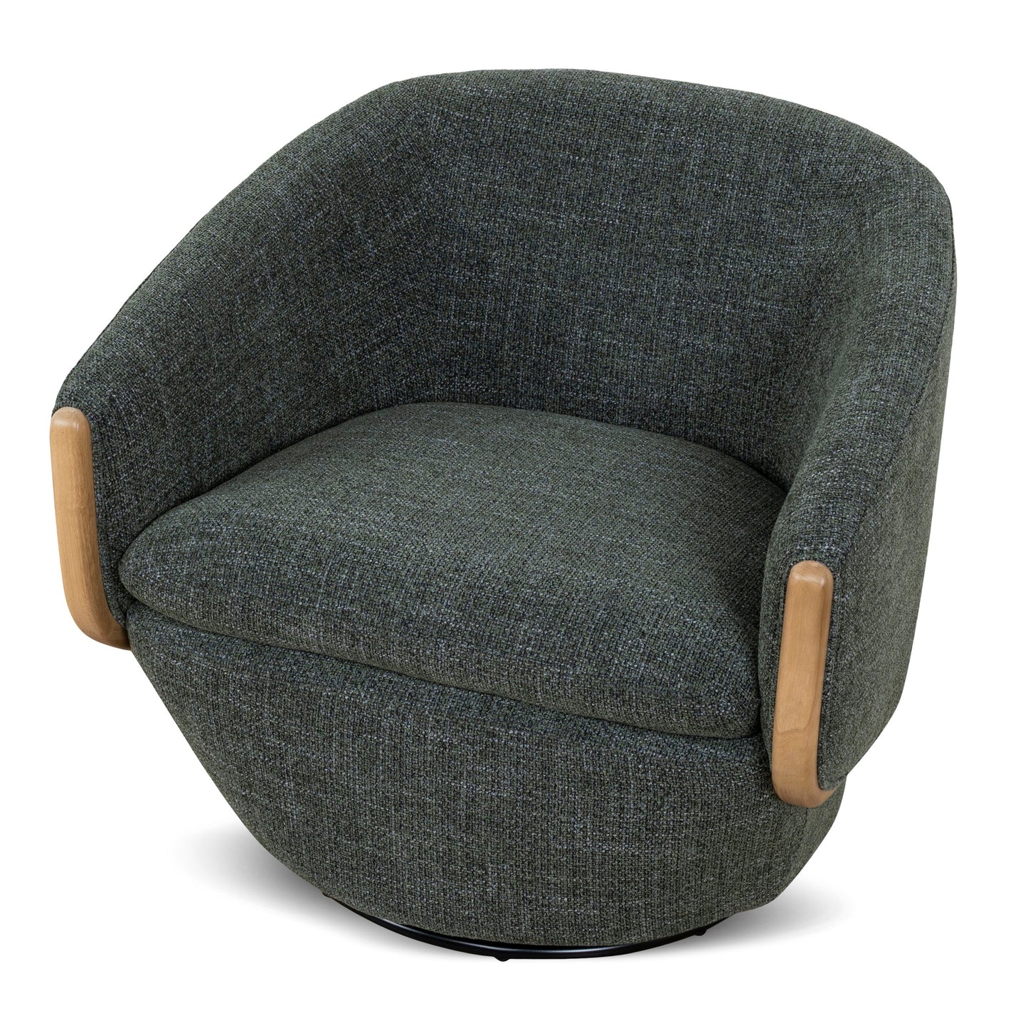 Camden Swivel Armchair - Moss Green