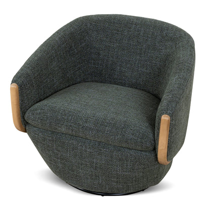 Camden Swivel Armchair - Moss Green