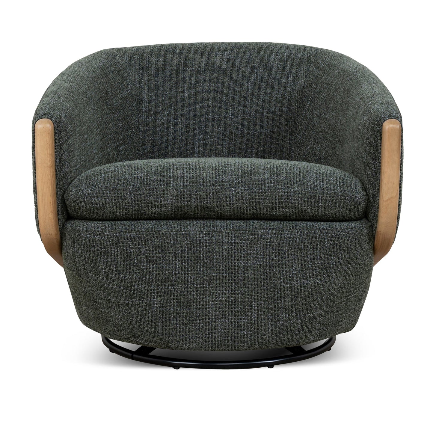 Camden Swivel Armchair - Moss Green