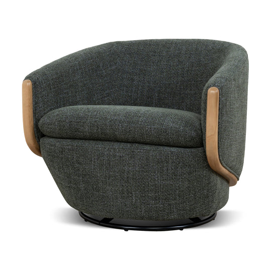 Camden Swivel Armchair - Moss Green