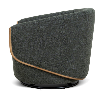 Camden Swivel Armchair - Moss Green
