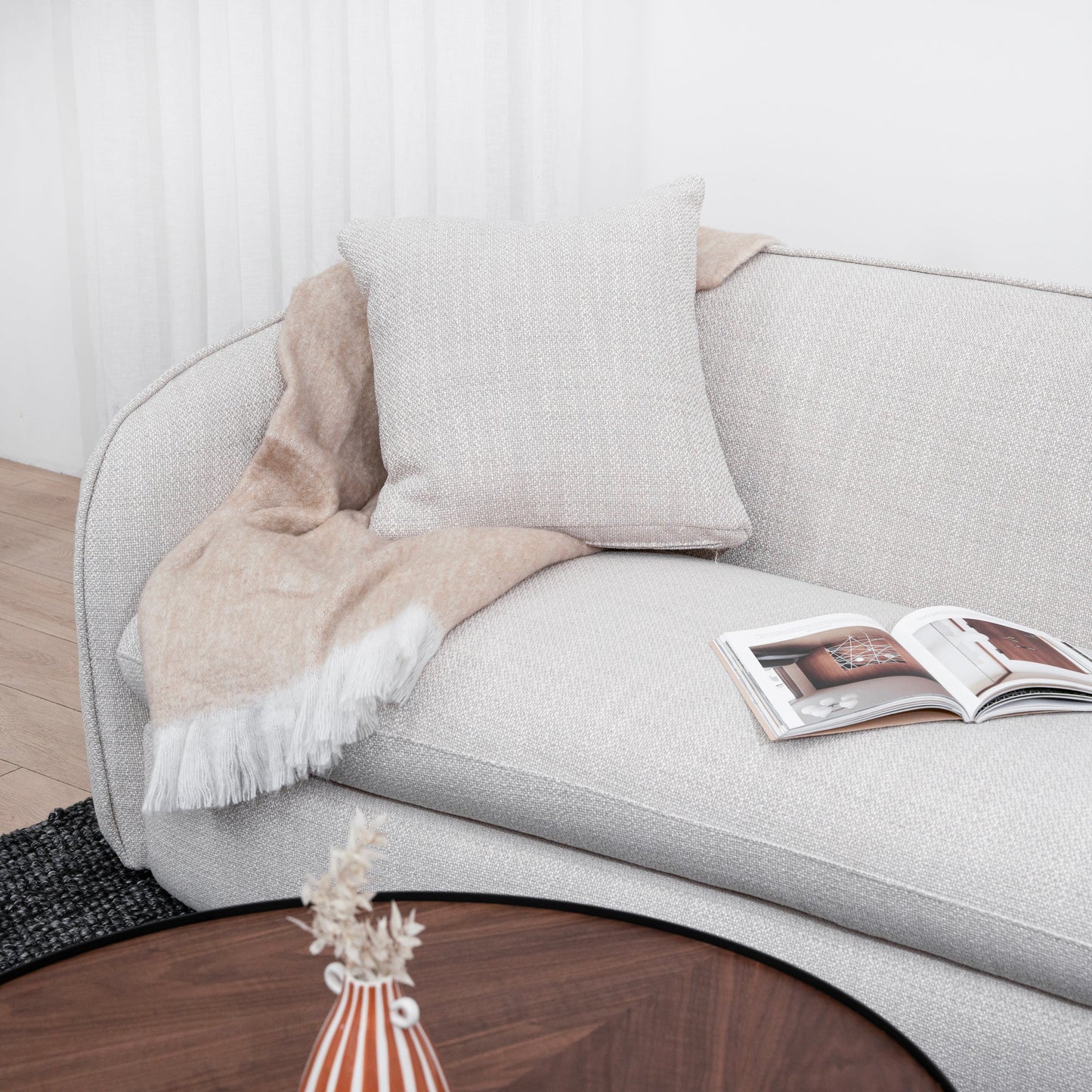 Aria 3 Seater Sofa - Taupe Beige