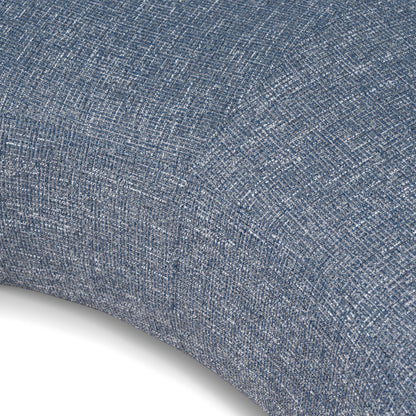 Aldona 1.8m Long Ottoman - Prussian Blue