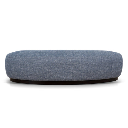 Aldona 1.8m Long Ottoman - Prussian Blue