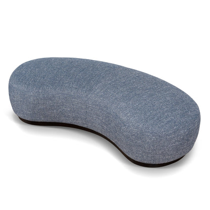 Aldona 1.8m Long Ottoman - Prussian Blue