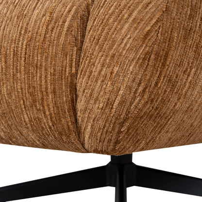 Arlo Swivel Armchair - Honey Gold