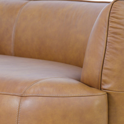 Arcova 3 Seater Sofa - Amber Tan Leather