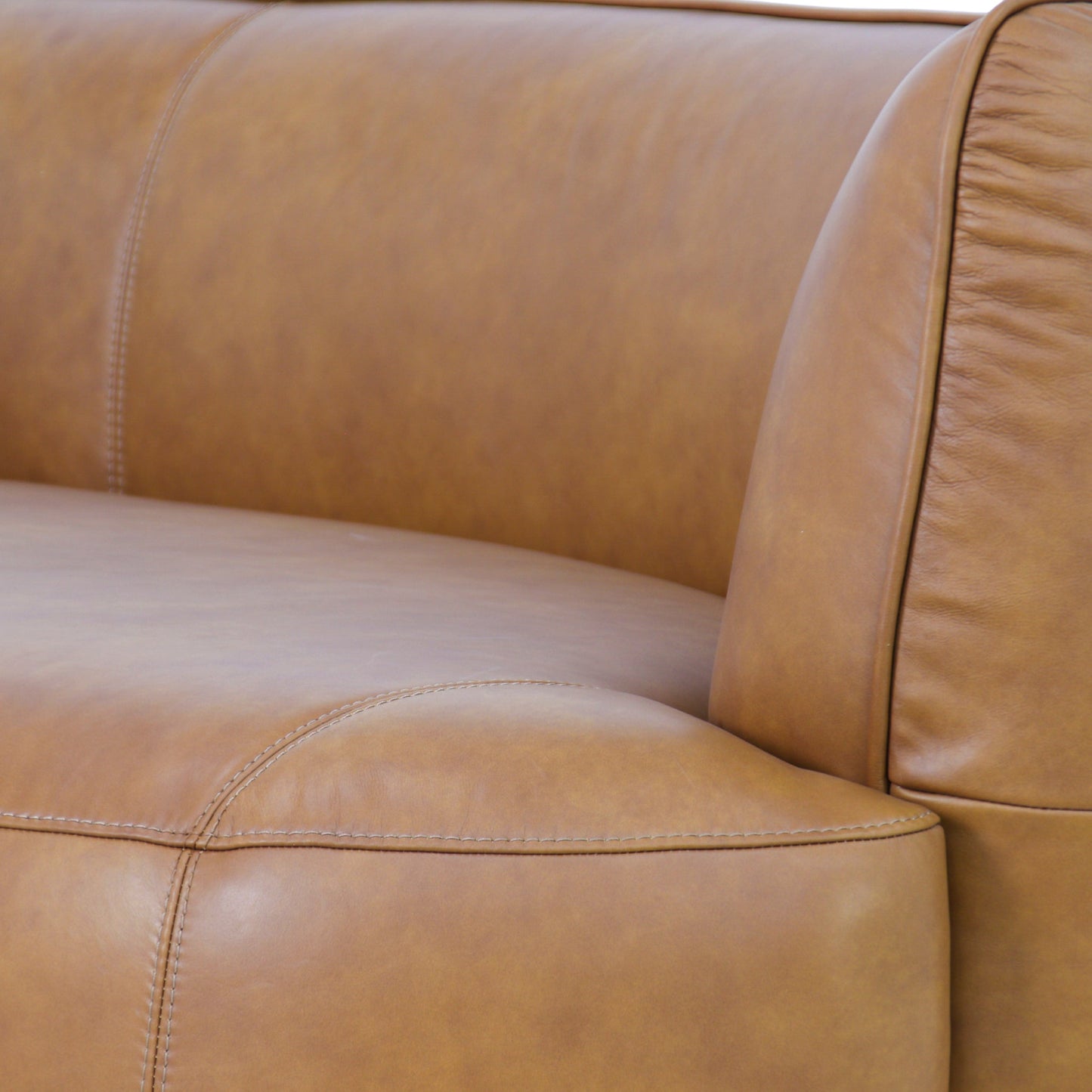 Arcova 3 Seater Sofa - Amber Tan Leather