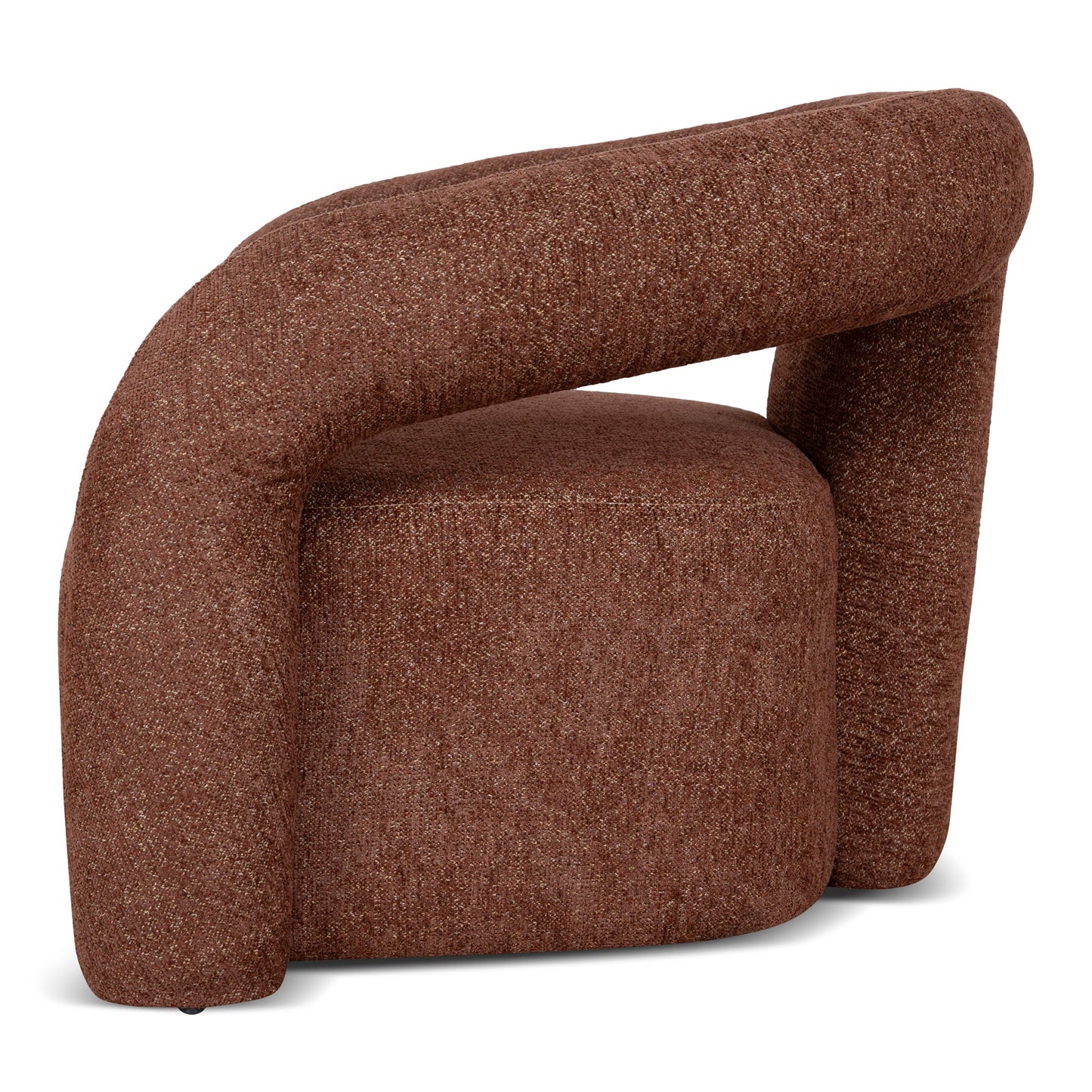 Barta Fabric Armchair - Warm Brown