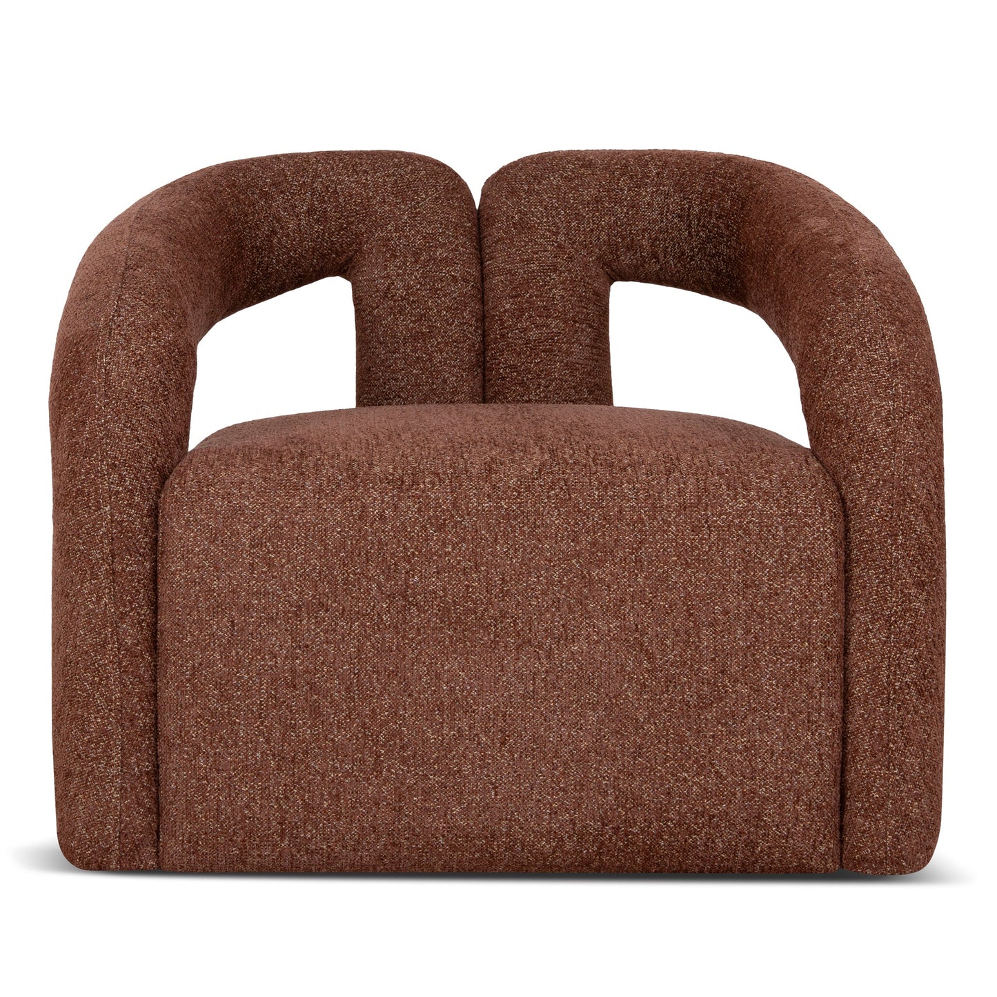 Barta Fabric Armchair - Warm Brown