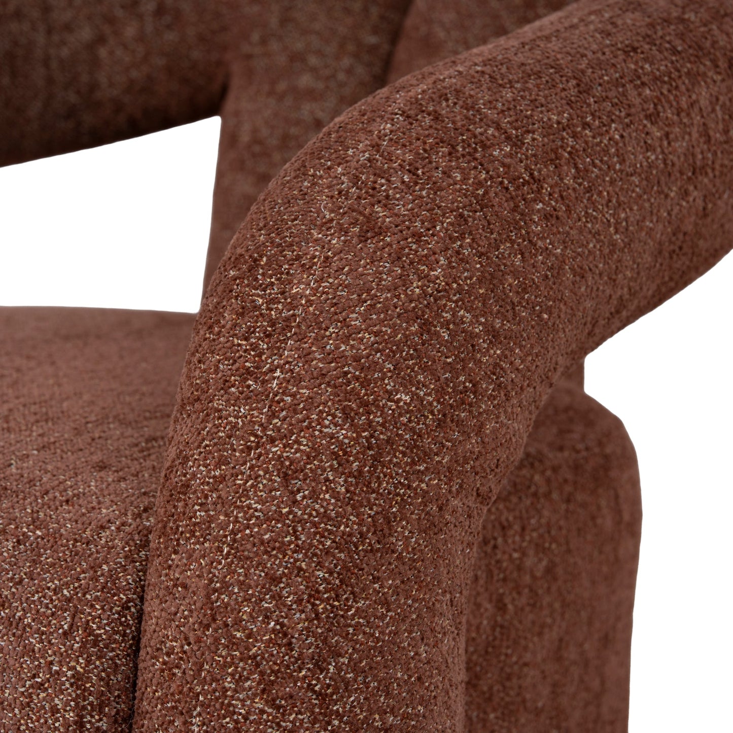 Barta Fabric Armchair - Warm Brown