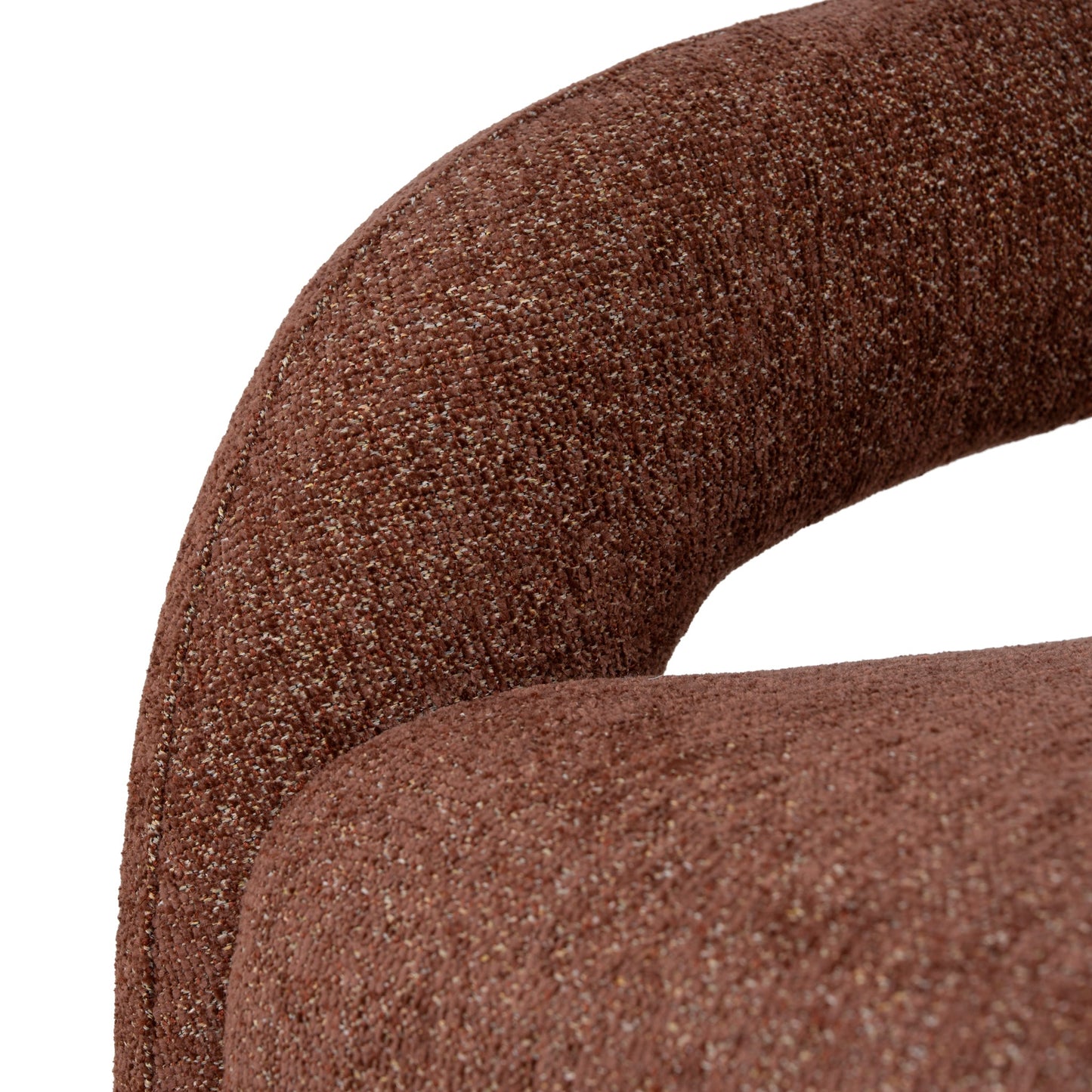 Barta Fabric Armchair - Warm Brown