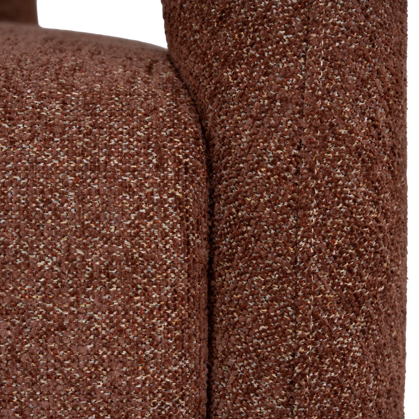Barta Fabric Armchair - Warm Brown