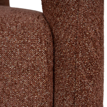 Barta Fabric Armchair - Warm Brown