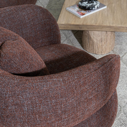 Arima Swivel Armchair - Moss Brown