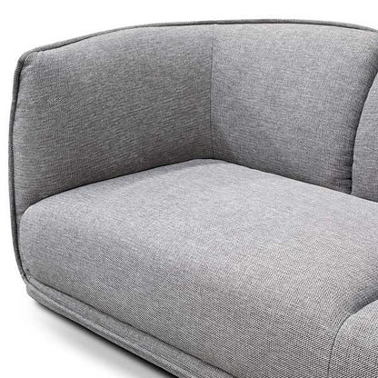 Chapman 3 Seater Fabric Sofa- Graphite Grey