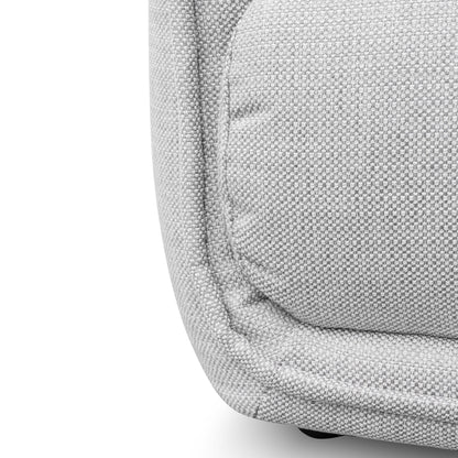 Chapman 2 Seater Fabric Sofa - Light Texture Grey