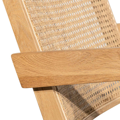 Castro Rattan Armchair - Distress Natural and Black Seat