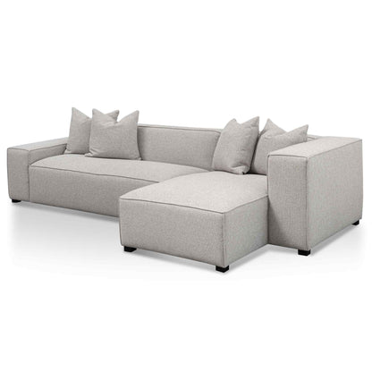 Casey 3 Seater Right Chaise Fabric Sofa - Sterling Sand