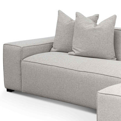 Casey 3 Seater Right Chaise Fabric Sofa - Sterling Sand