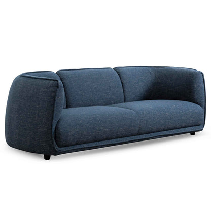 Chapman 3 Seater Fabric Sofa - Dark Blue