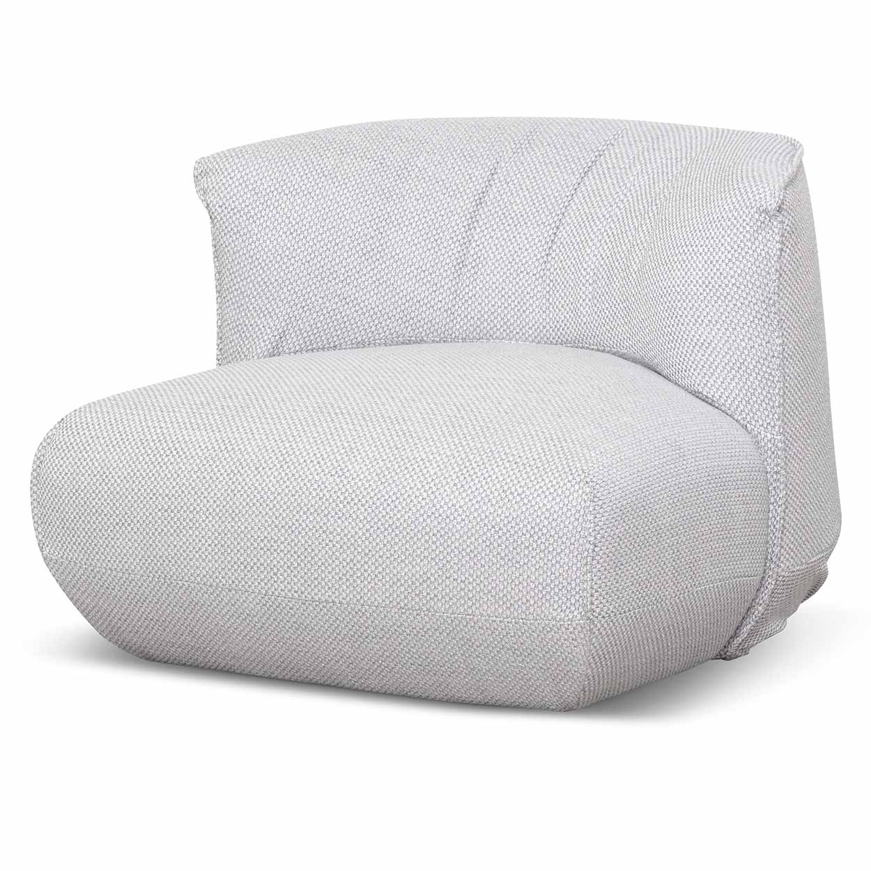 Alita Fabric Lounge Chair - Passive Grey