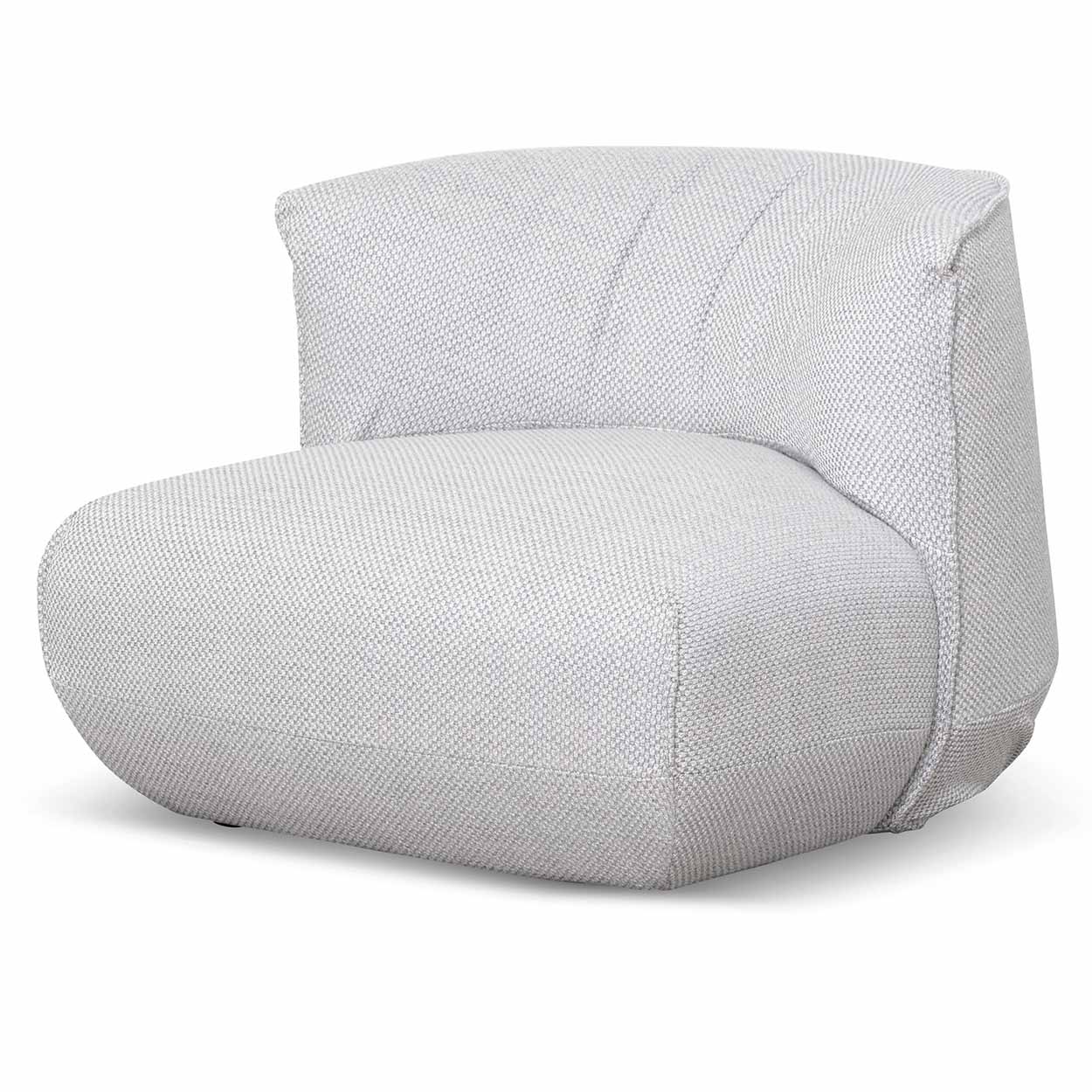 Alita Fabric Lounge Chair - Passive Grey