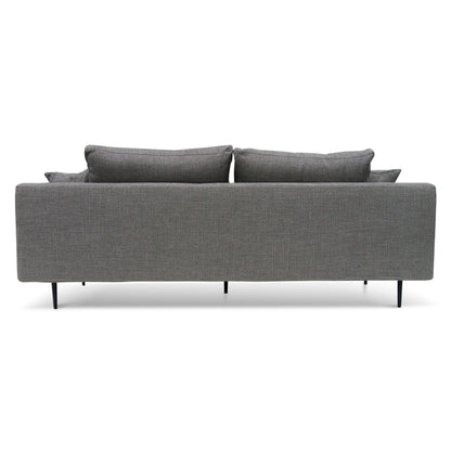 Arlette 4 Seater Fabric Sofa - Noble Grey