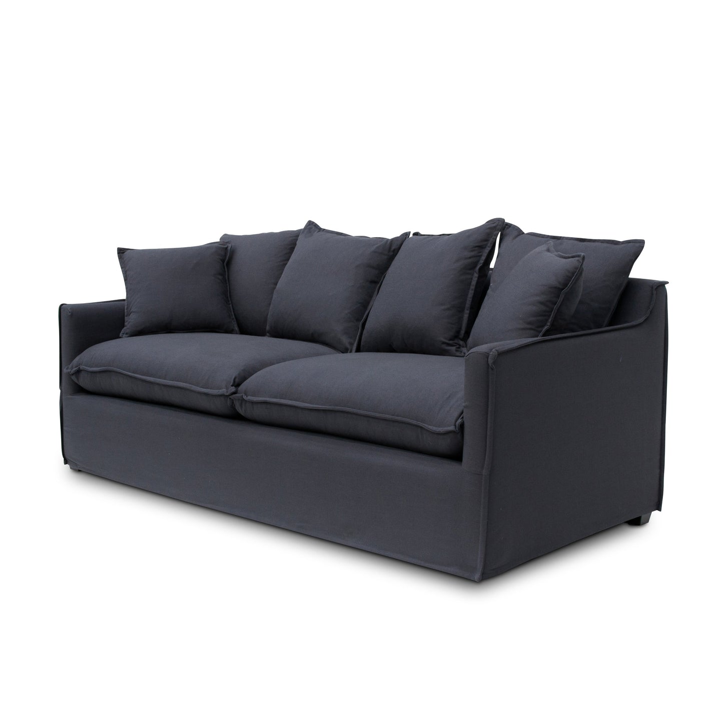 Candice 3 Seater Fabric Sofa - Charcoal Linen - Last One