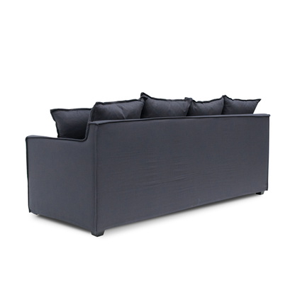 Candice 3 Seater Fabric Sofa - Charcoal Linen - Last One