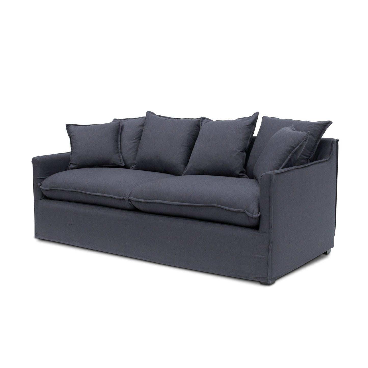 Candice 3 Seater Fabric Sofa - Charcoal Linen - Last One