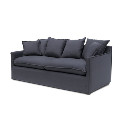 Candice 3 Seater Fabric Sofa - Charcoal Linen - Last One