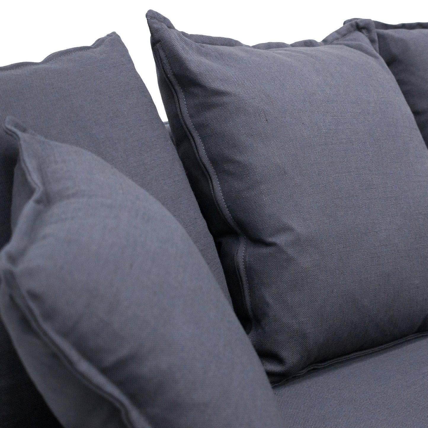 Candice 3 Seater Fabric Sofa - Charcoal Linen - Last One