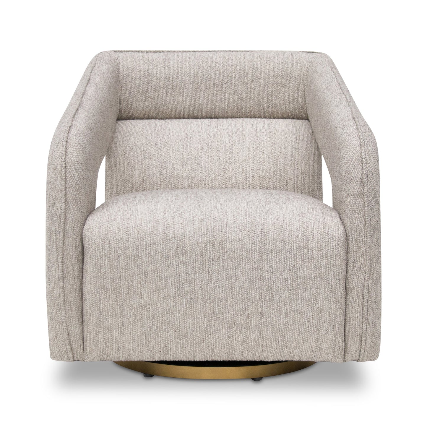 Cadence Swivel Armchair - Light Grey