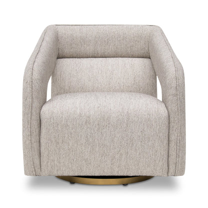 Cadence Swivel Armchair - Light Grey