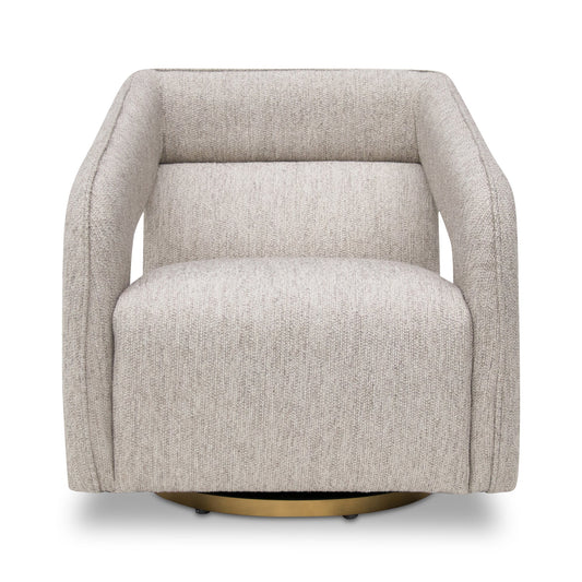 Cadence Swivel Armchair - Light Grey