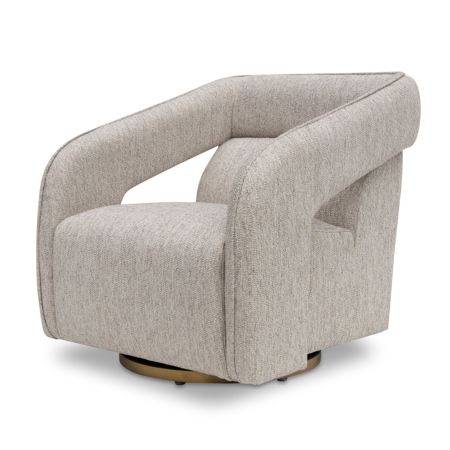 Cadence Swivel Armchair - Light Grey